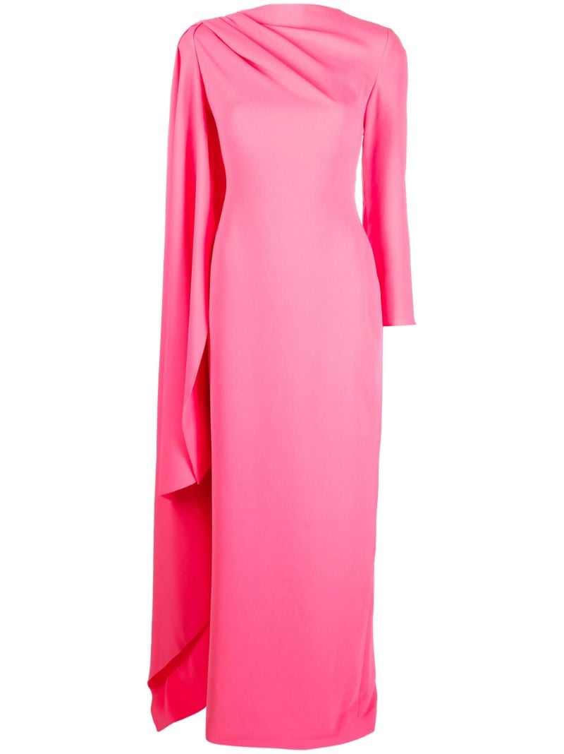 Pink Lydia Draped Maxi Dress