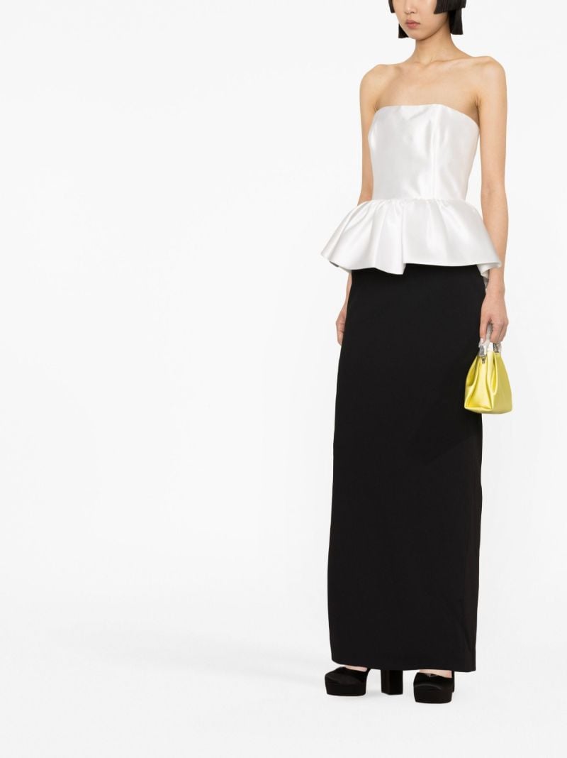 Black Maddison Peplum Maxi Dress