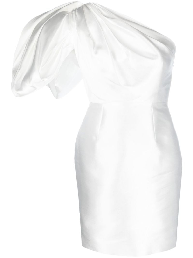 White Hayes One-shoulder Mini Dress