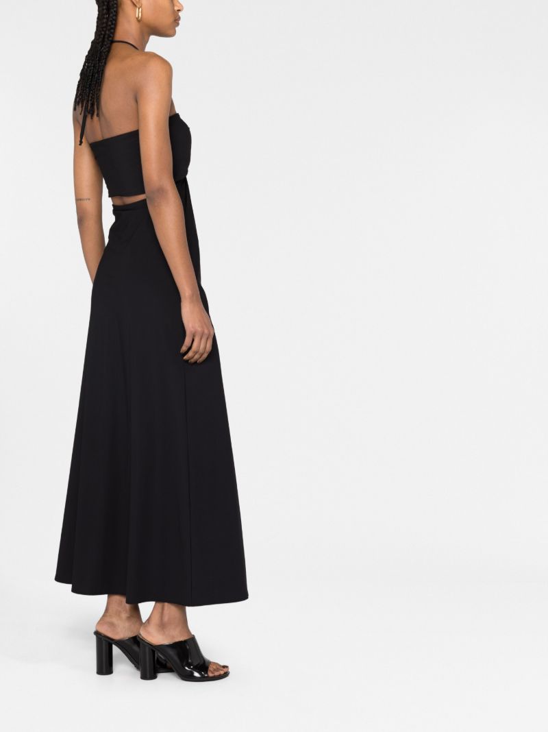 Black Byonce Halterneck Midi Dress