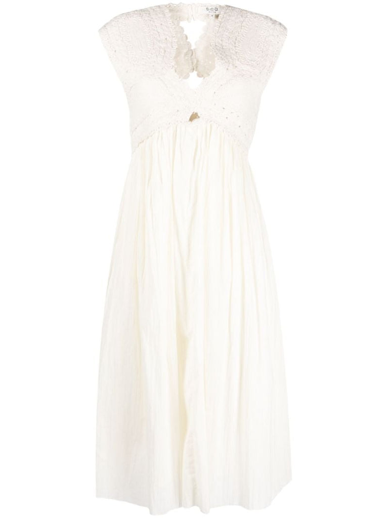 White Camila Cotton Dress