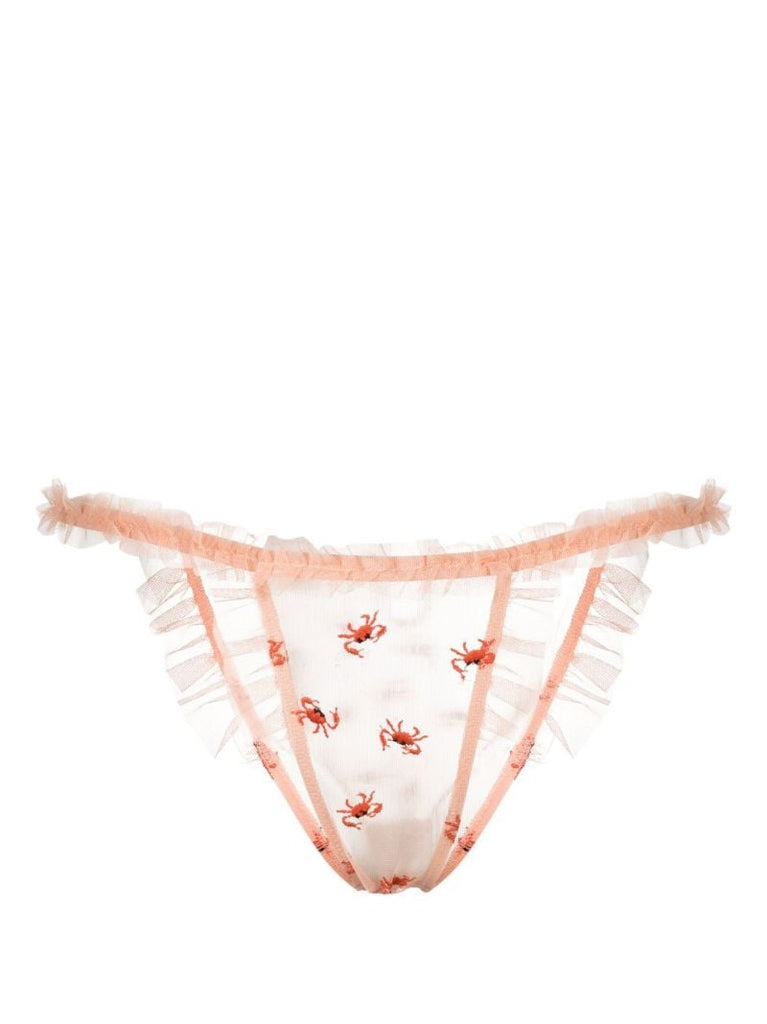 Pink Crabe Frilled Briefs