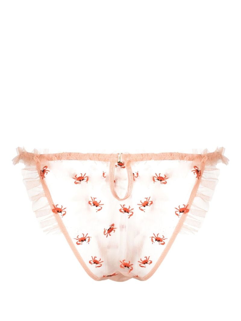 Pink Crabe Frilled Briefs