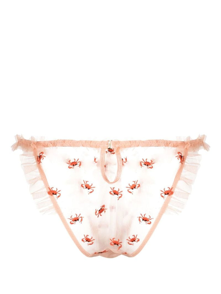 Pink Crabe Frilled Briefs