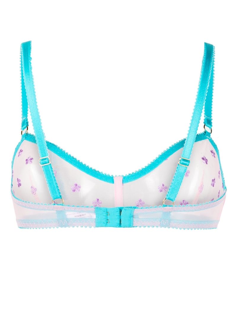 Blue Beth Embroidered Soft Bra