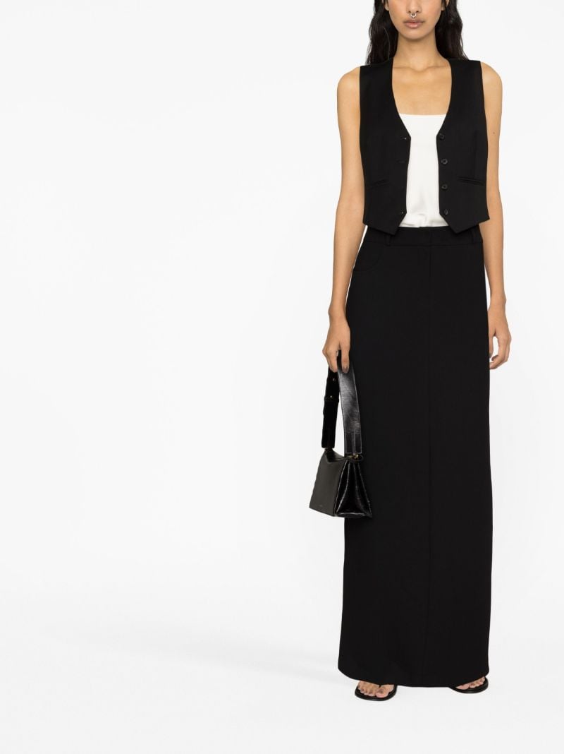 Black Wool Waistcoat