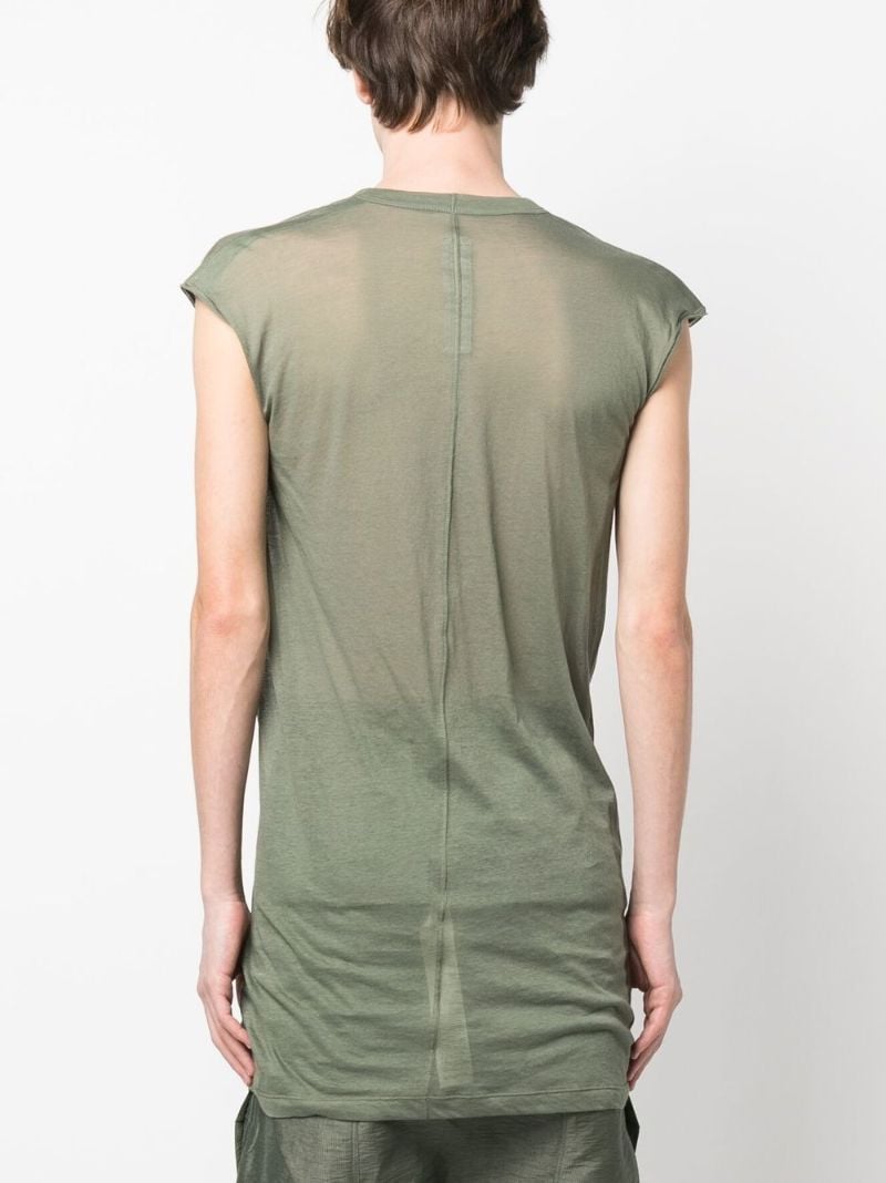 Green V-neck Organic Cotton Vest