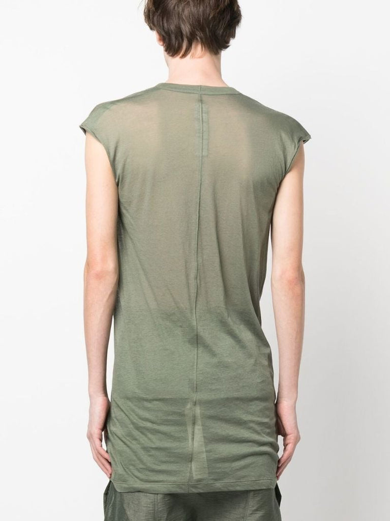 Green V-neck Organic Cotton Vest