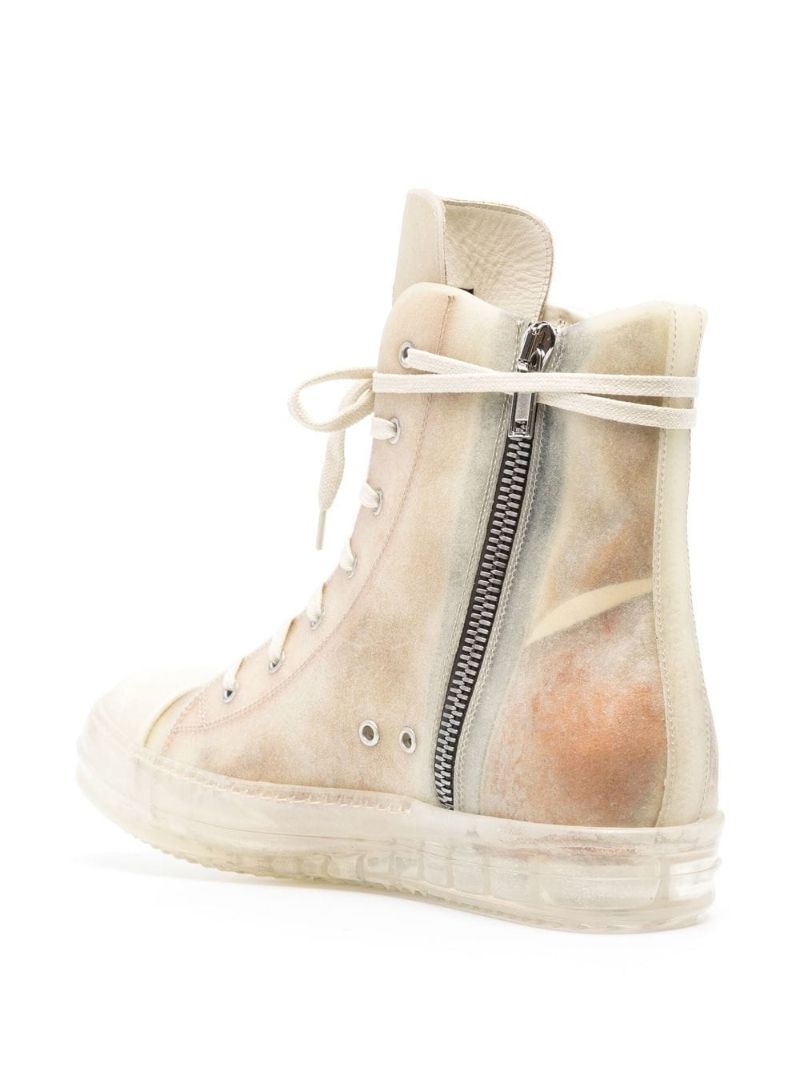 Neutral Edfu Distressed Sneakers