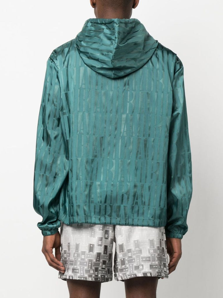 White Logo Print Drawstring Hoodie