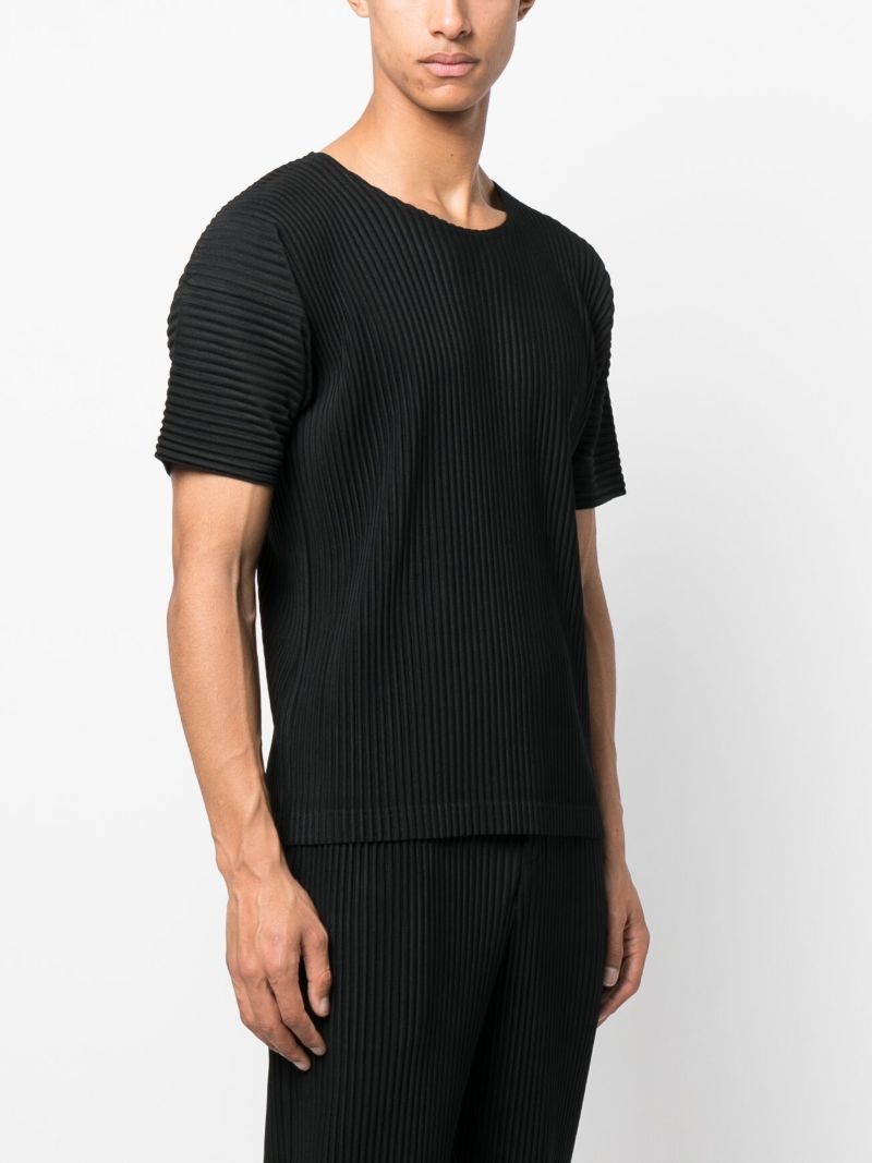 Black Basics PlissÃ_x0083_Â© Short-sleeve T-shirt