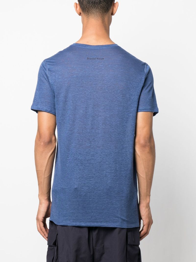 Blue Sukha Graphic-print Hemp T-shirt