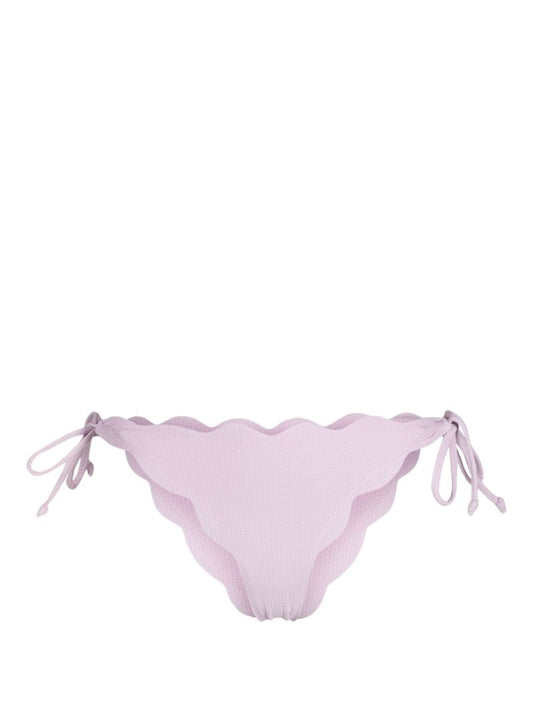 Purple Mott Scalloped Bikini Briefs