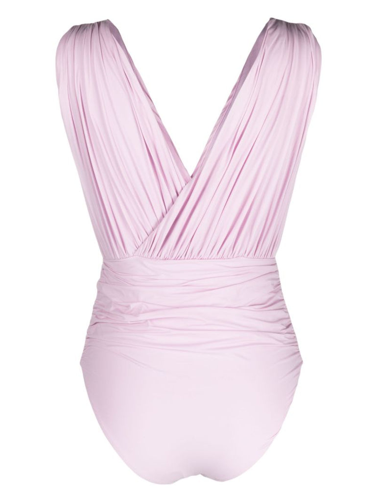 Purple Gadsen Ruched Swimsuit
