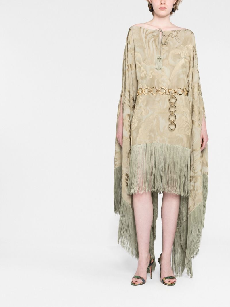 Green Veneno Clouds Kaftan Dress