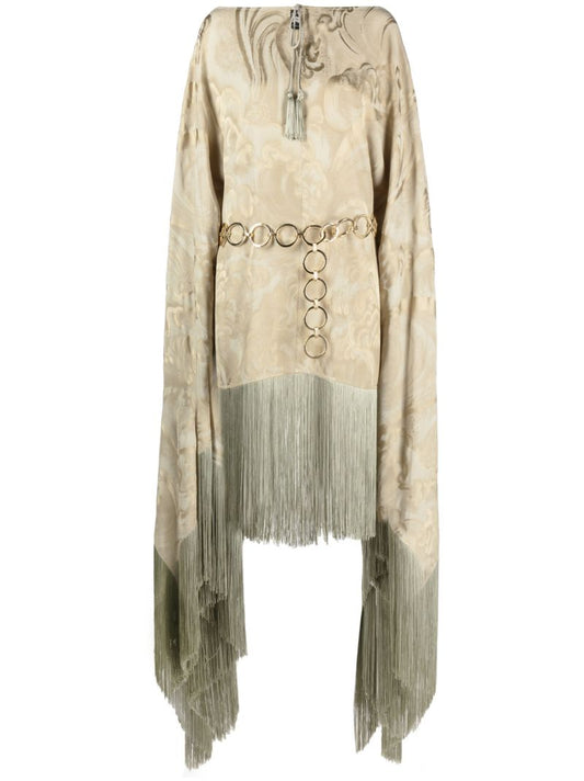 Green Veneno Clouds Kaftan Dress