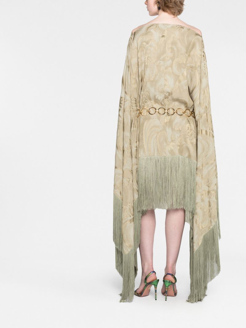Green Veneno Clouds Kaftan Dress