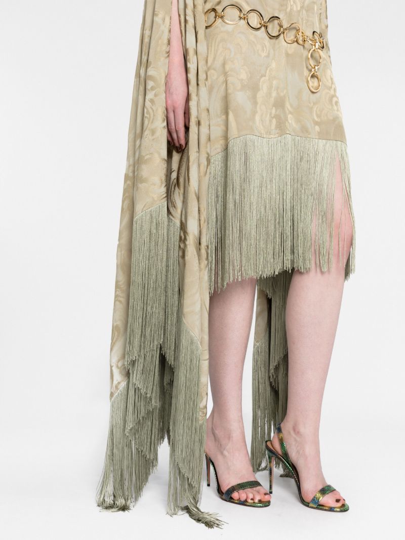 Green Veneno Clouds Kaftan Dress