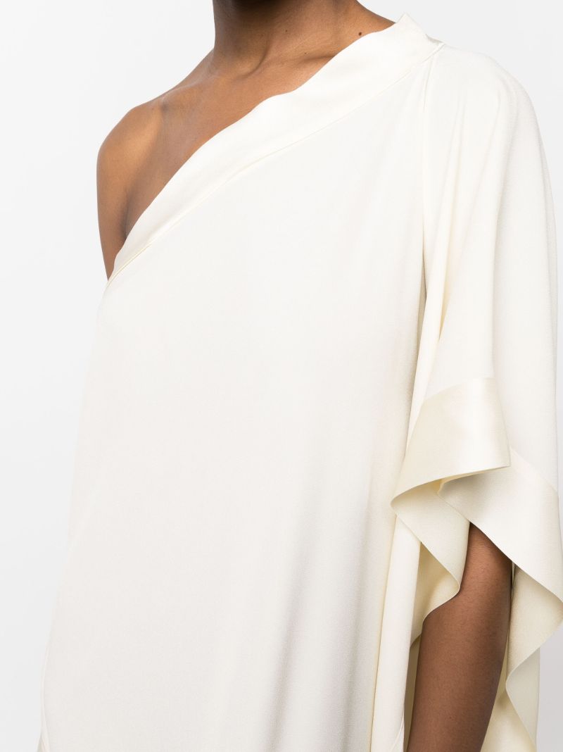 Neutral Aarons Asymmetric Gown