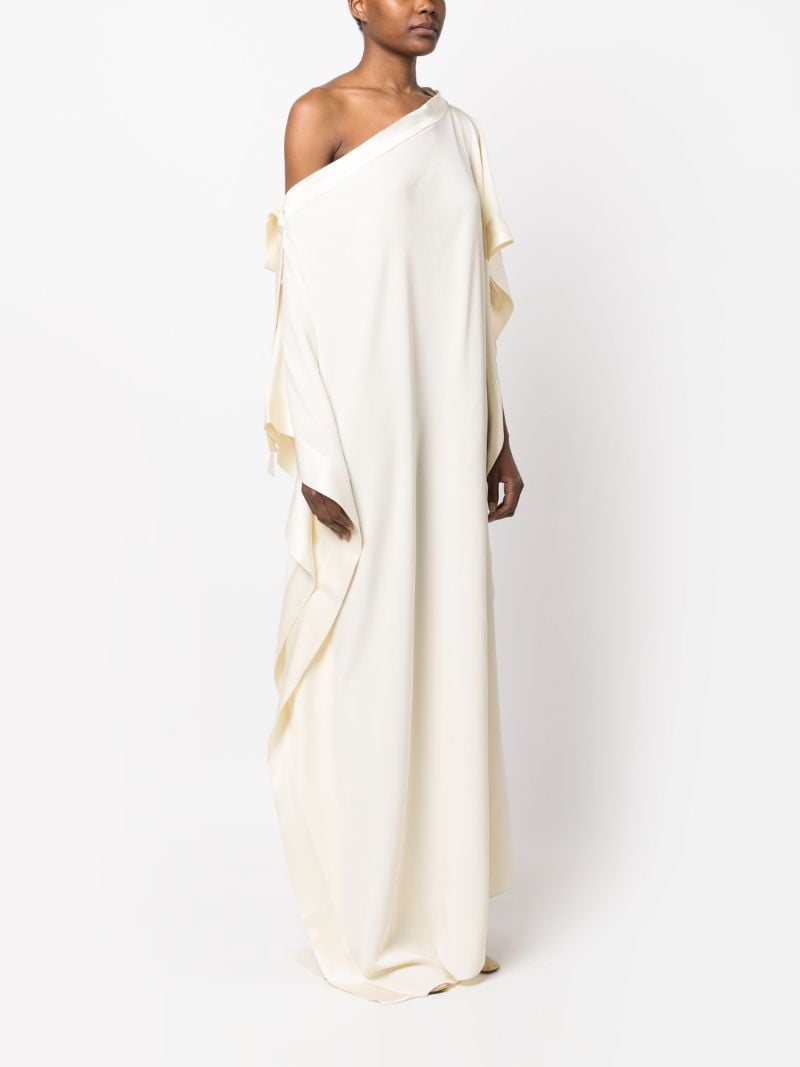 Neutral Aarons Asymmetric Gown