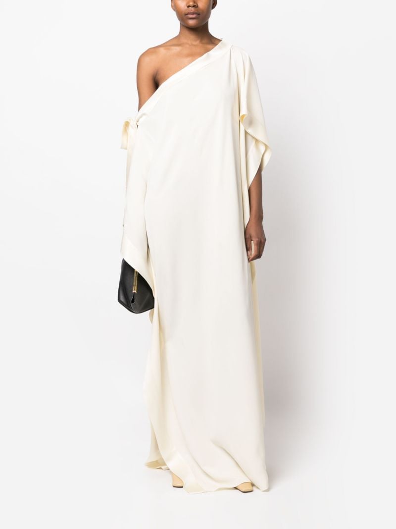 Neutral Aarons Asymmetric Gown