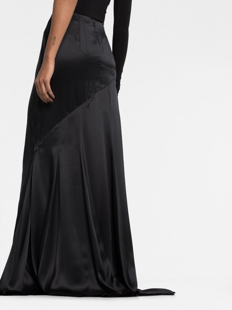 Black Jasmin Silk Maxi Skirt