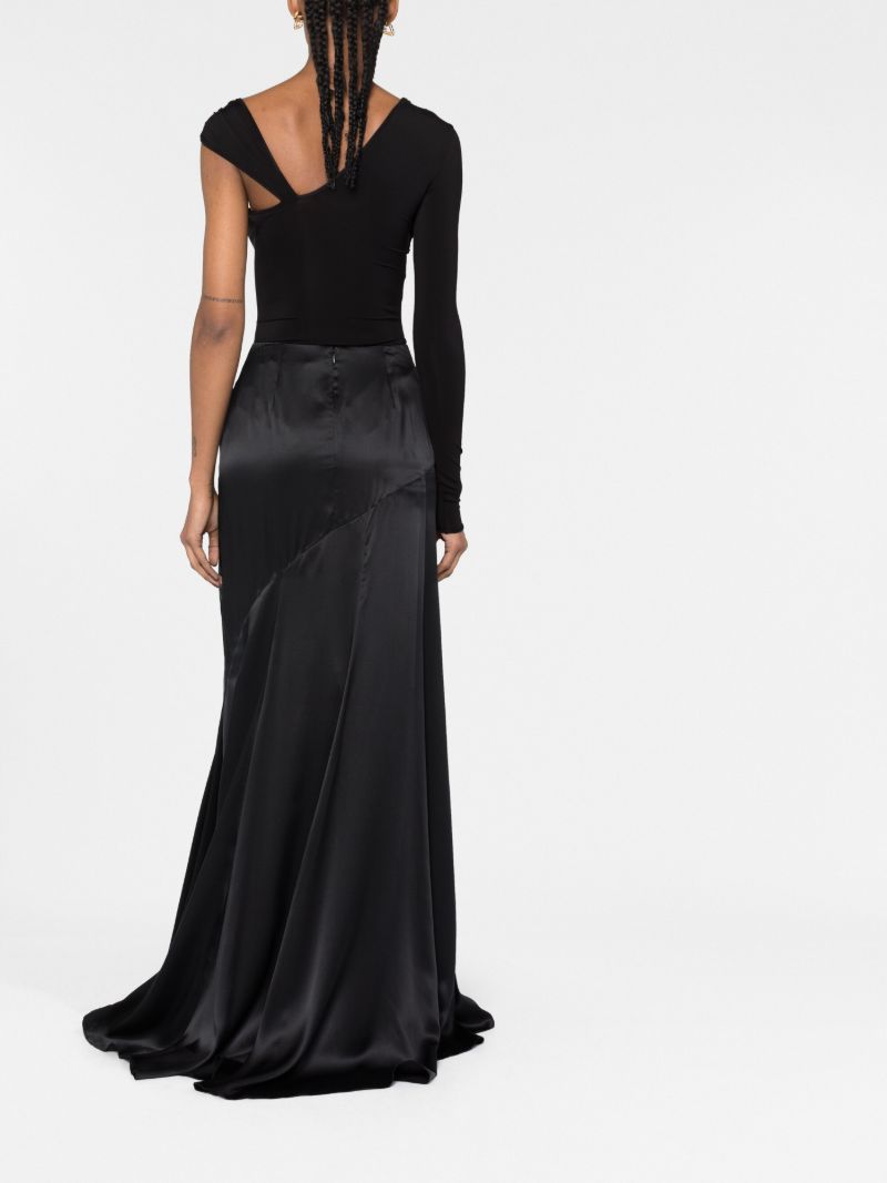 Black Jasmin Silk Maxi Skirt