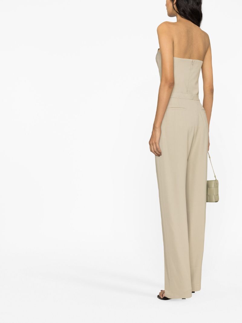 Neutral Fi Straight Tailored Trousers