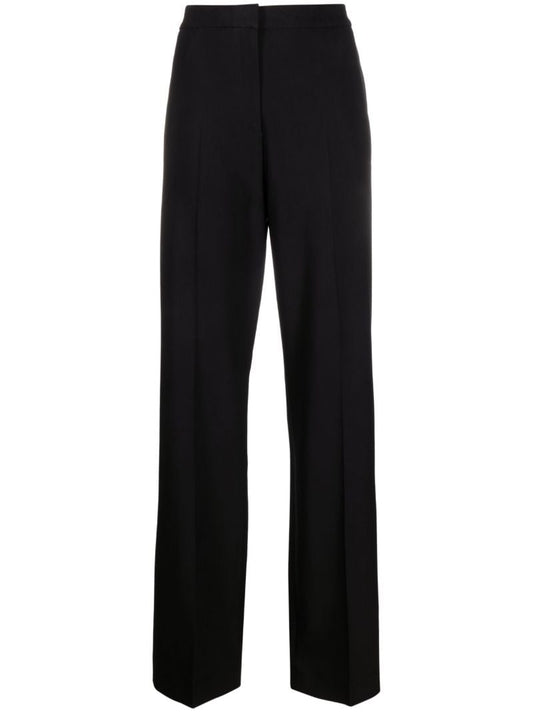 Black Amie Straight Tailored Trousers