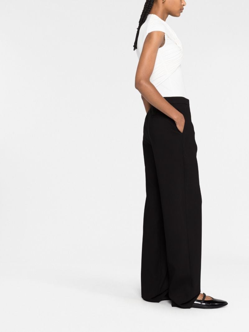 Black Amie Straight Tailored Trousers