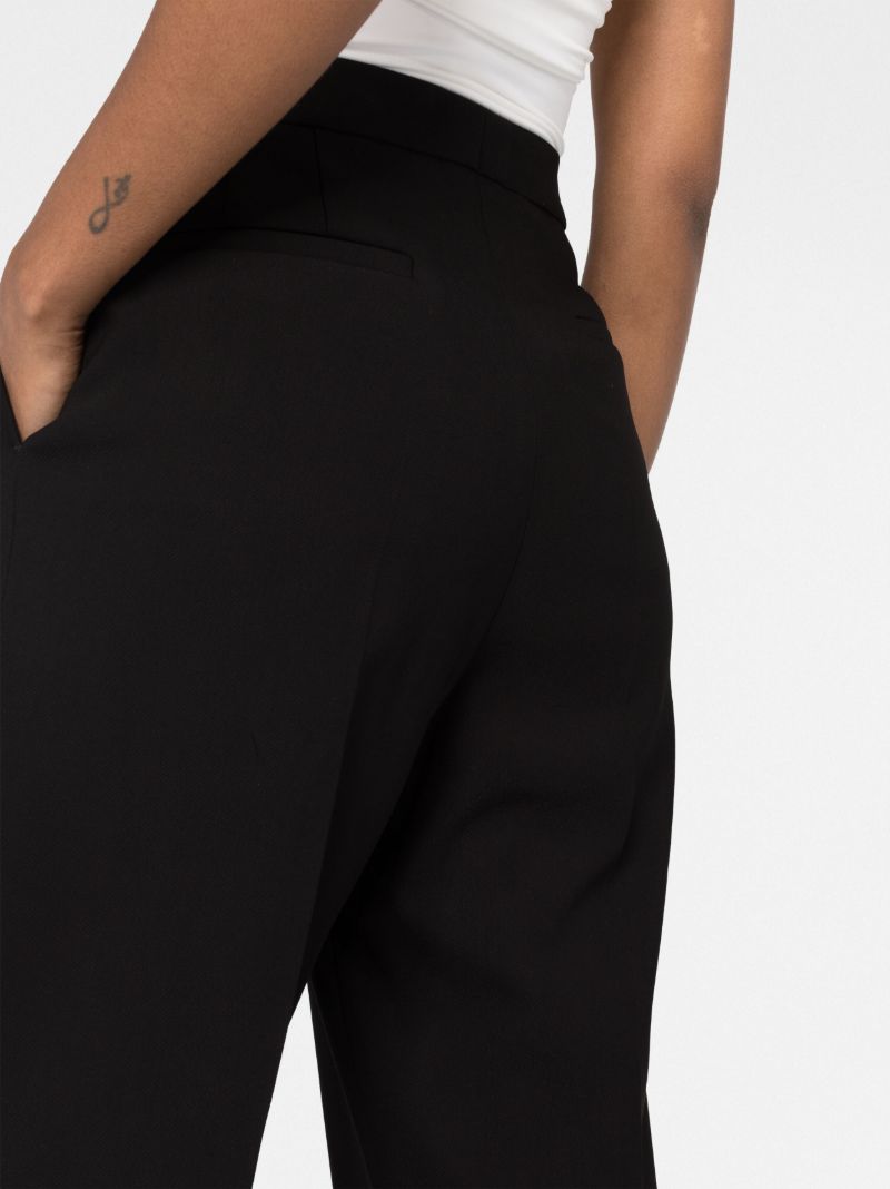 Black Amie Straight Tailored Trousers