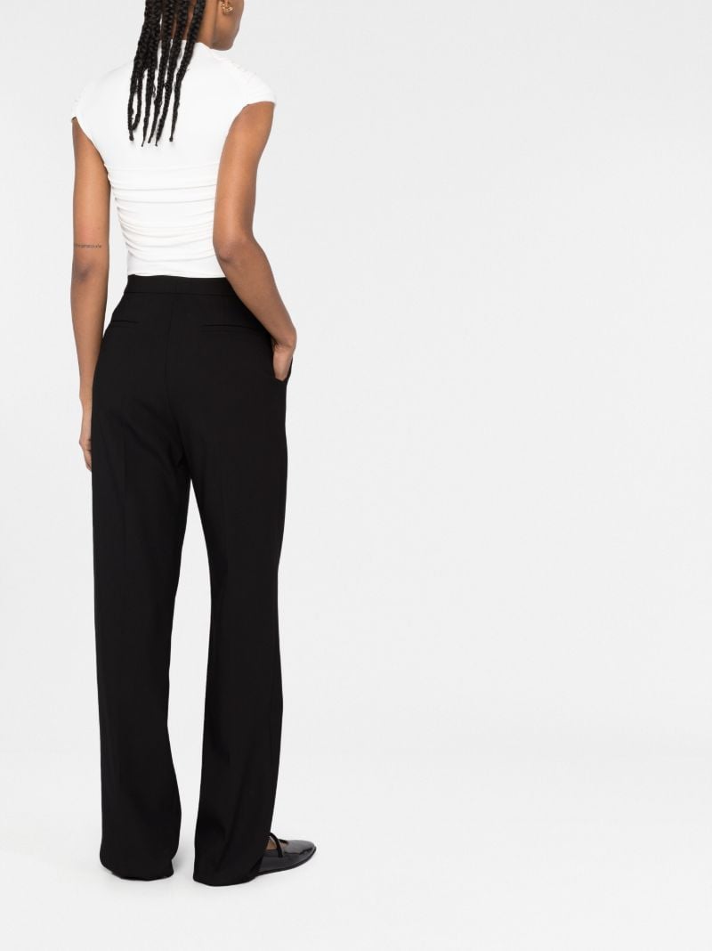 Black Amie Straight Tailored Trousers