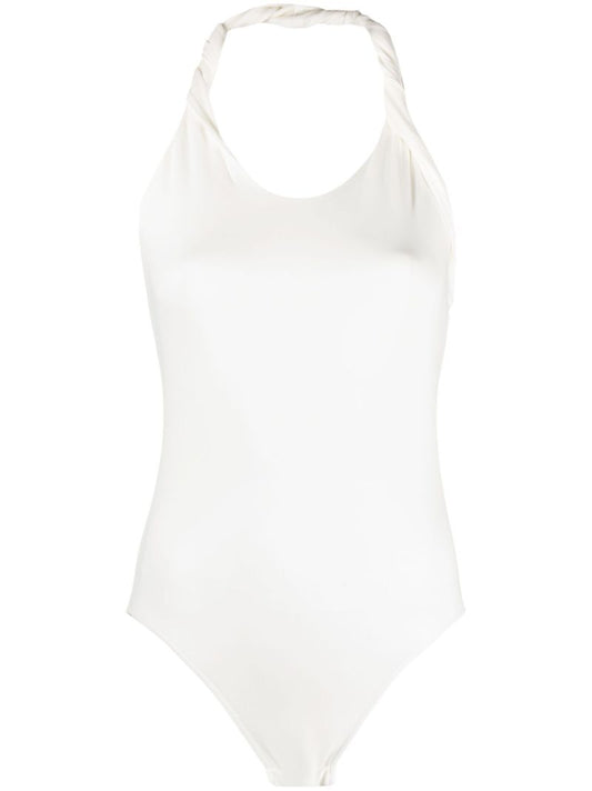 White Enya Halterneck Bodysuit