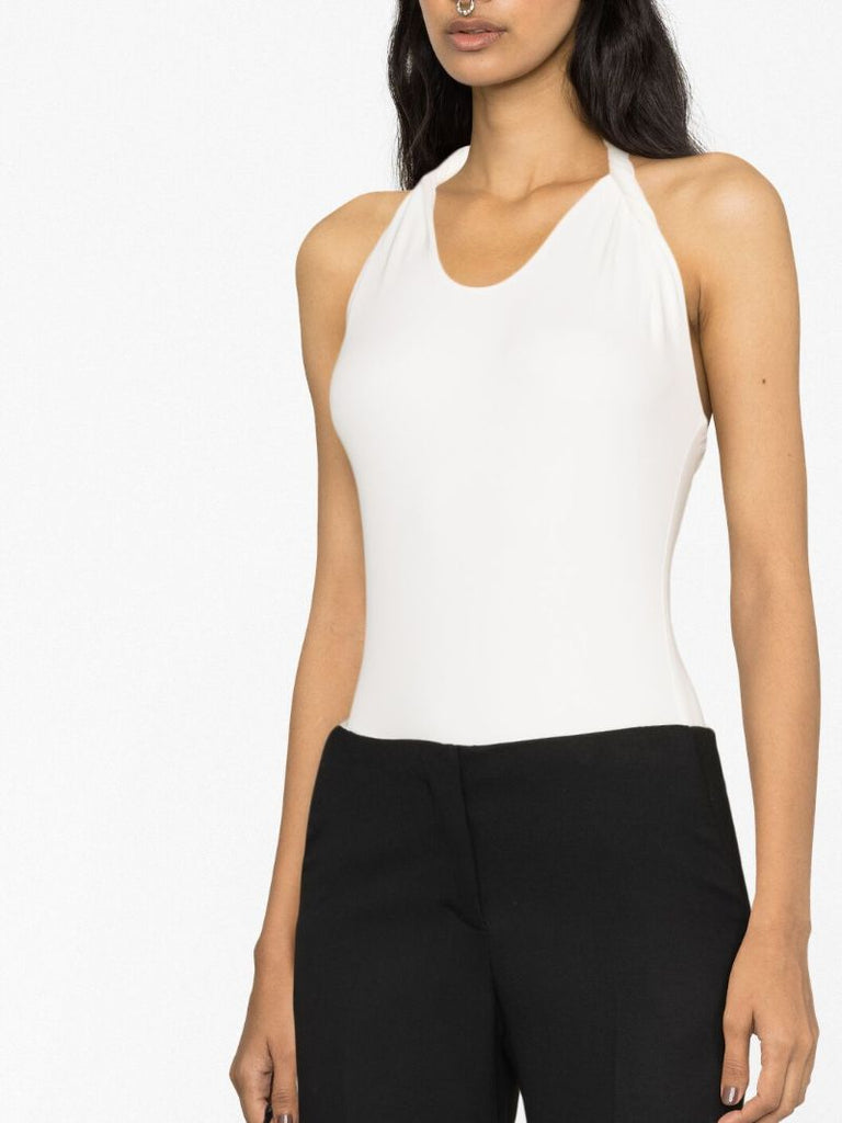 White Enya Halterneck Bodysuit