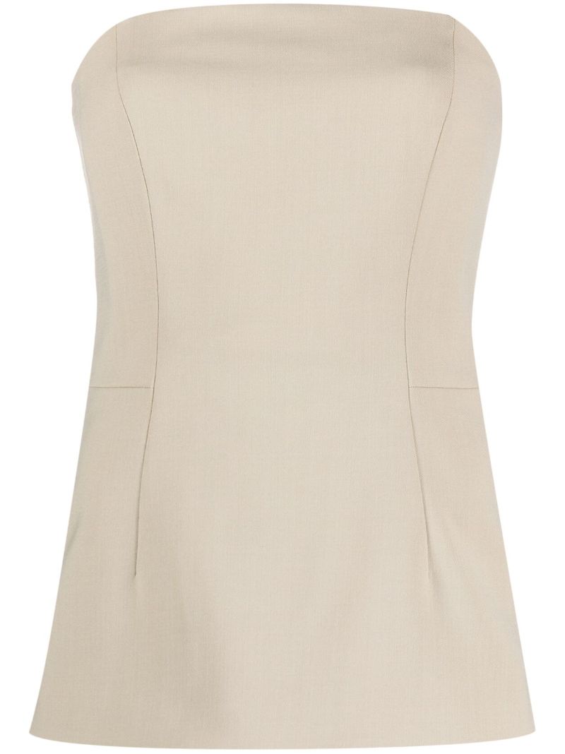 Neutral Agata Strapless Top