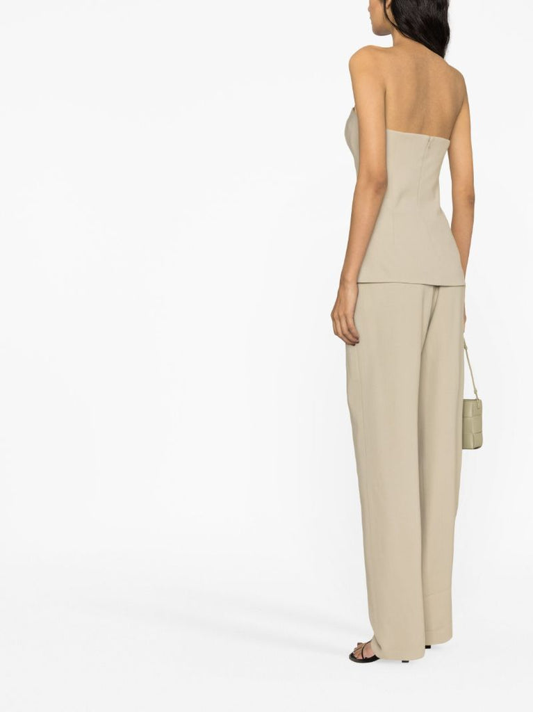 Neutral Agata Strapless Top