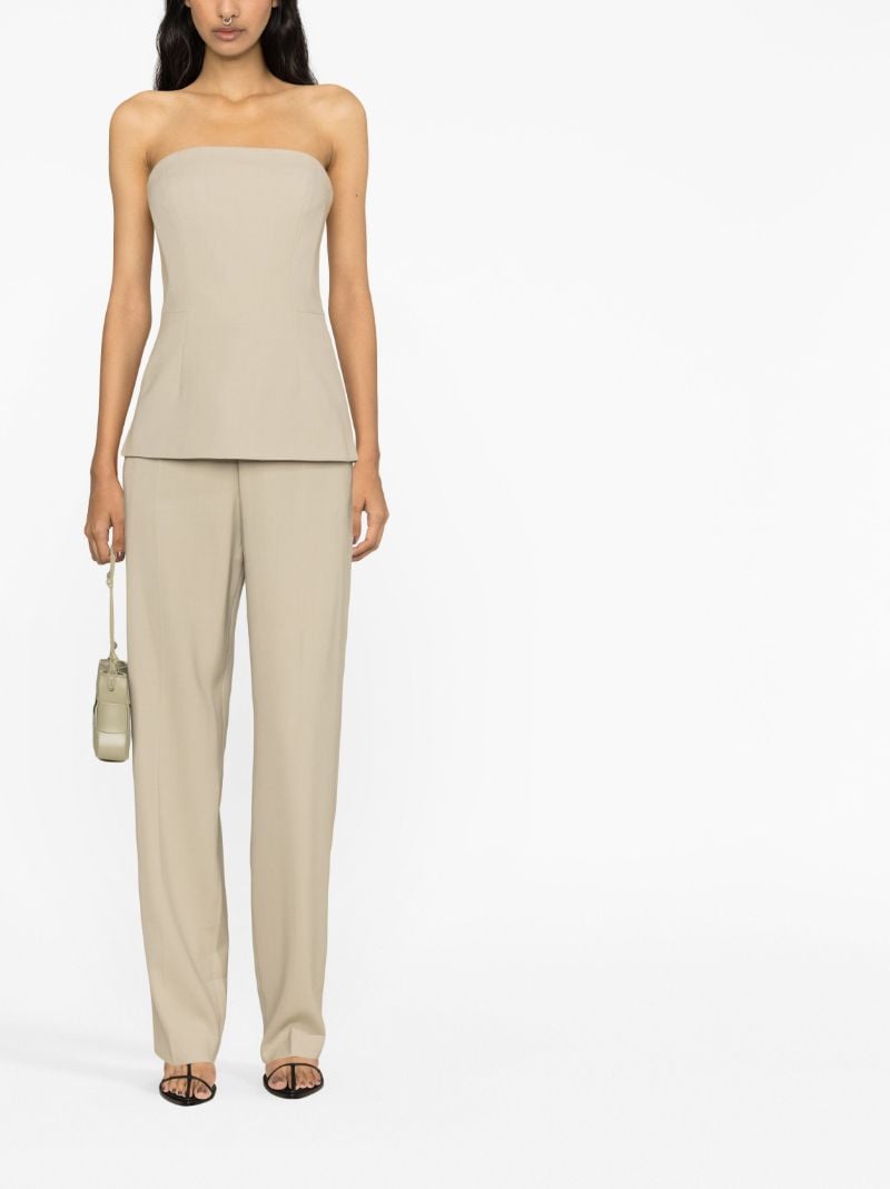 Neutral Agata Strapless Top