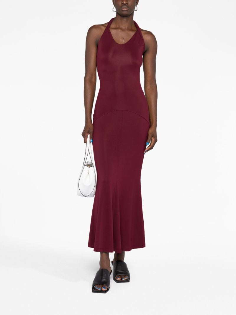 Red Eleanor Halterneck Midi Dress