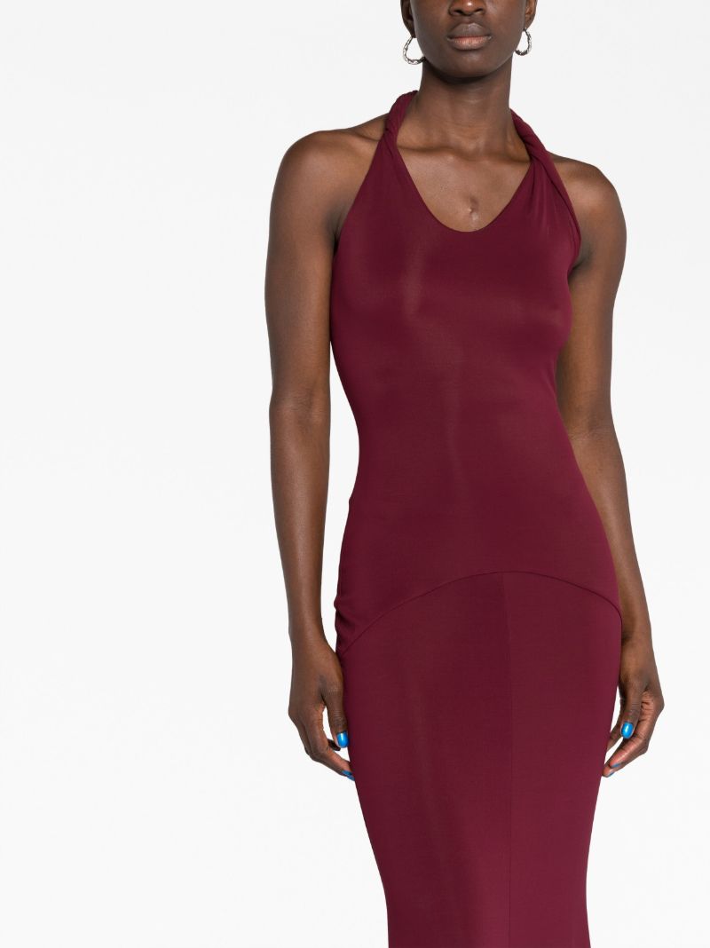 Red Eleanor Halterneck Midi Dress