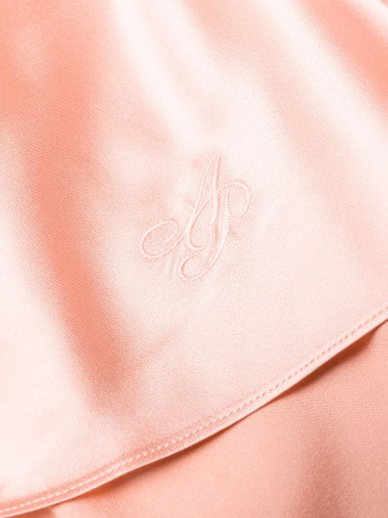Pink Arlette Silk Slip Dress
