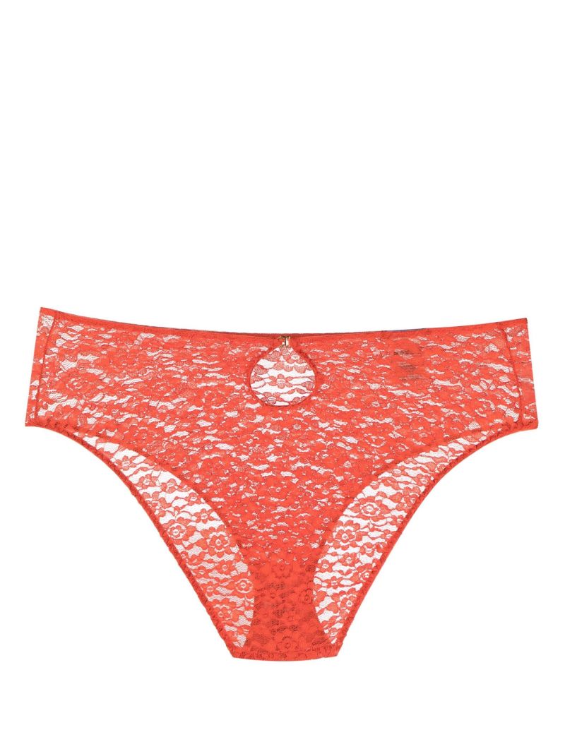Orange Ardeur Lace Briefs