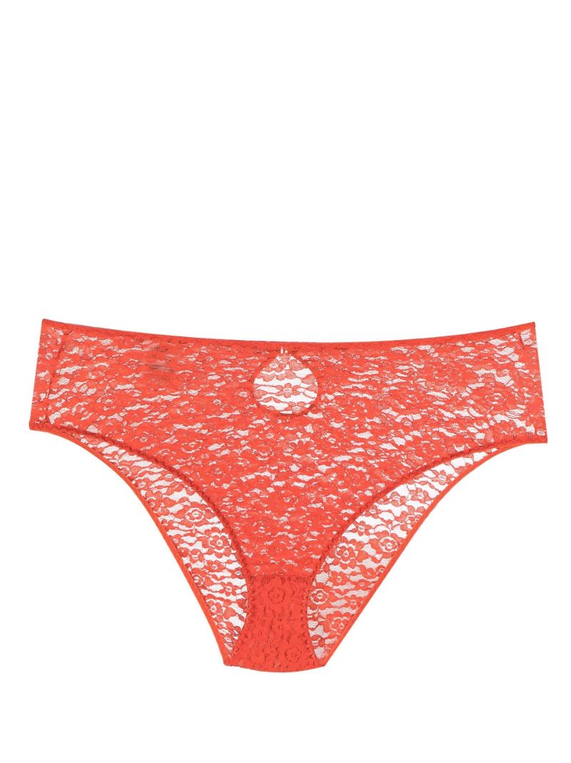 Orange Ardeur Lace Briefs