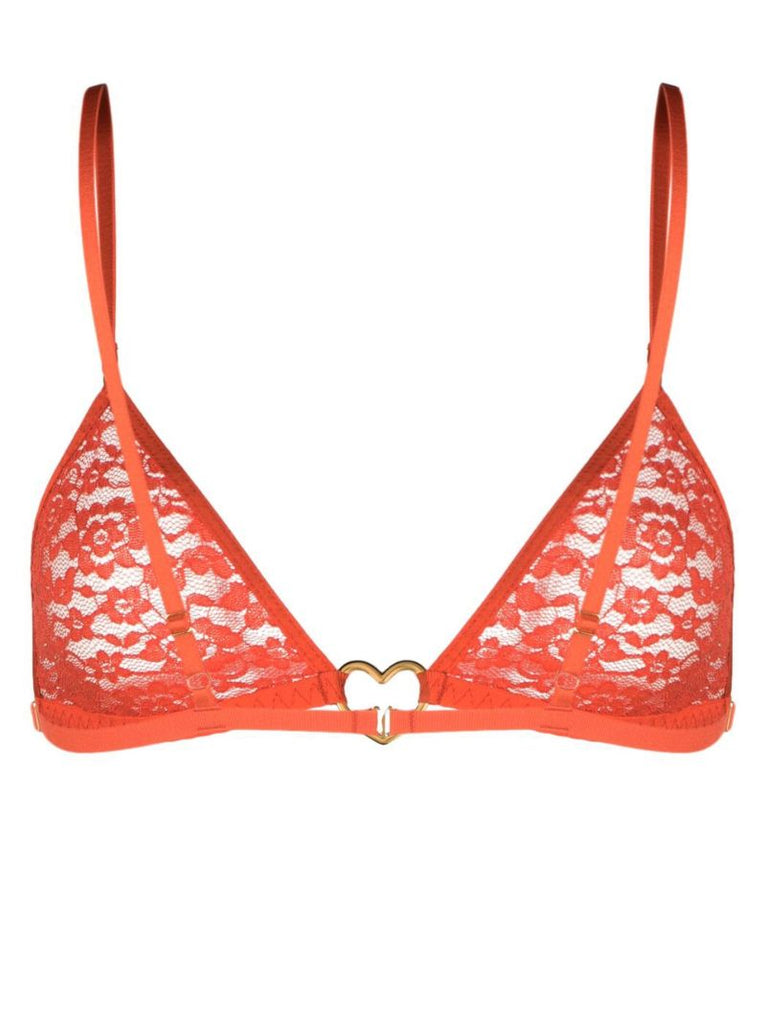 Orange Ardeur Lace Triangle Bra