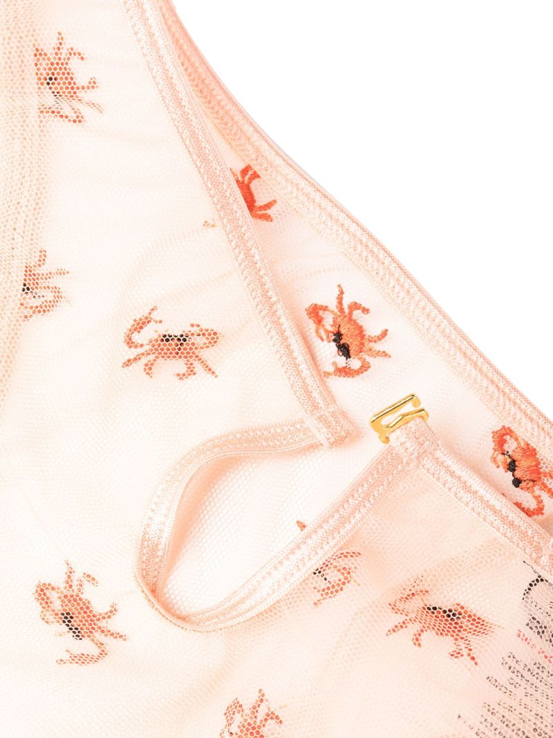 Pink Crabe Frilled Briefs