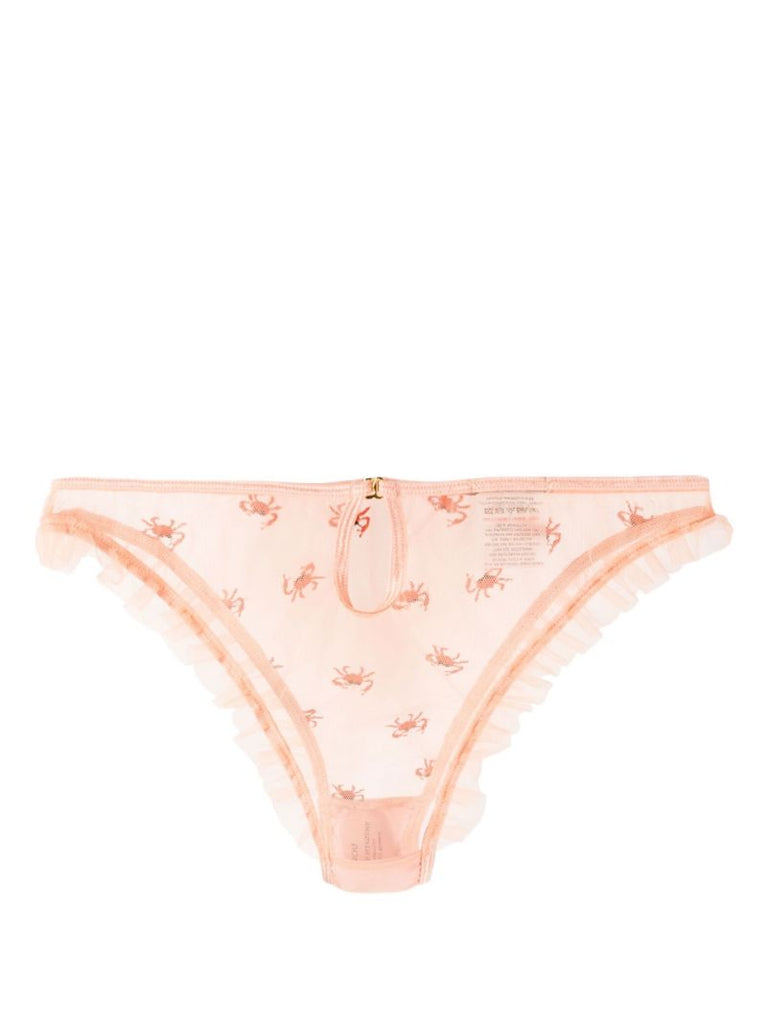 Pink Crabe Frilled Briefs
