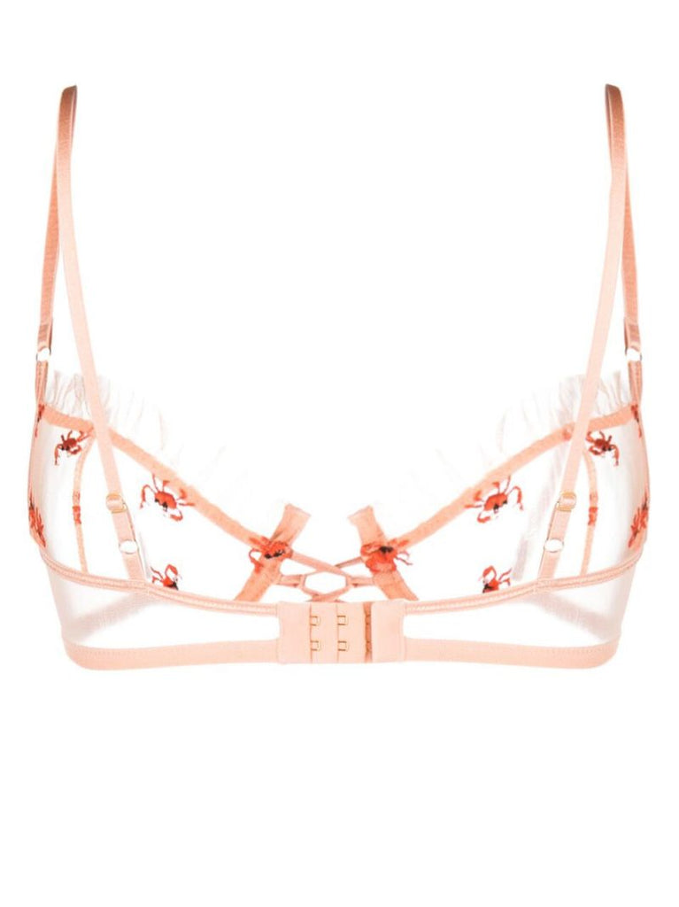 Pink Crabe Underwire Balconette Bra