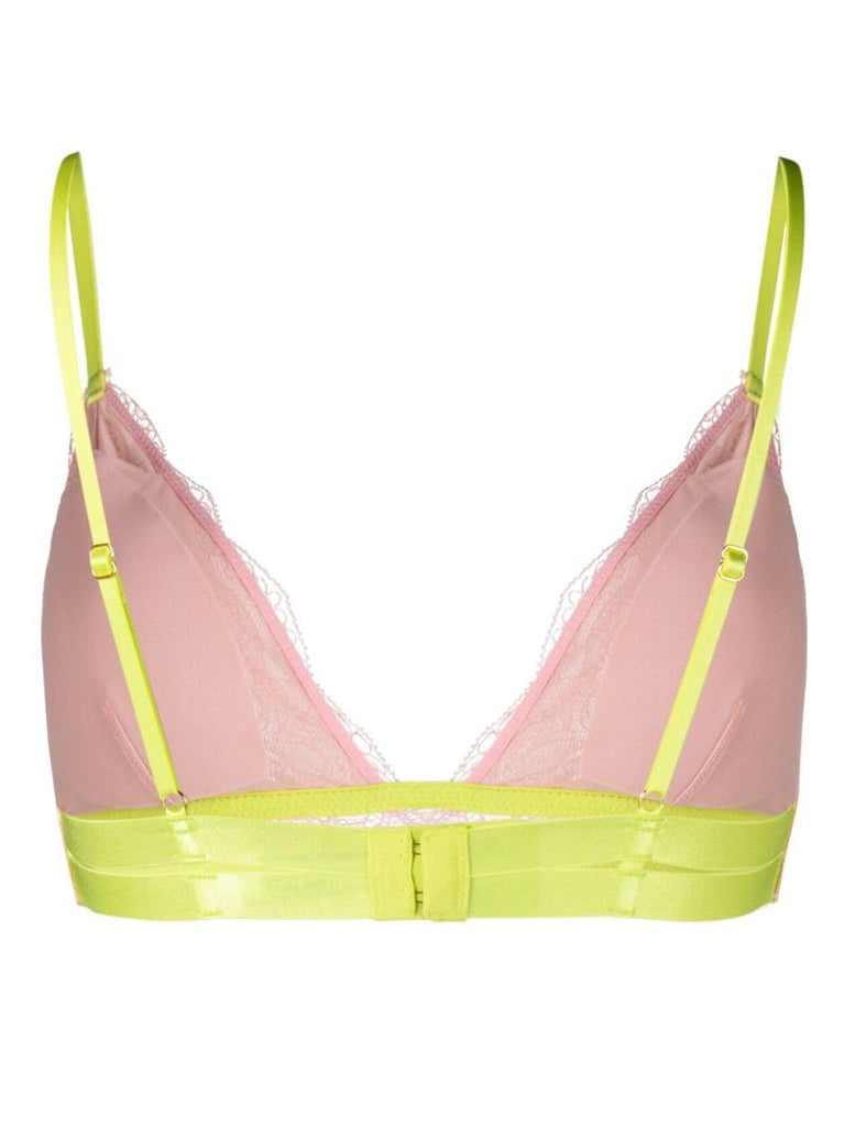 Pink Lotte Lace Triangle Bralette