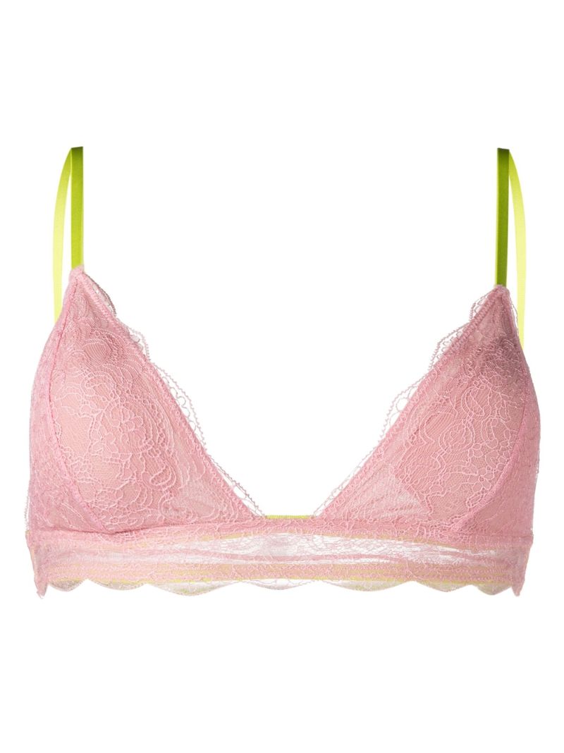 Pink Lotte Lace Triangle Bralette