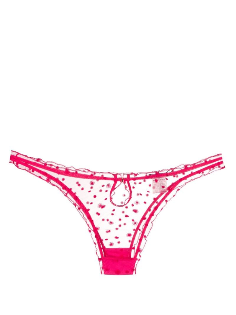 Pink Framboise Ruffled Briefs