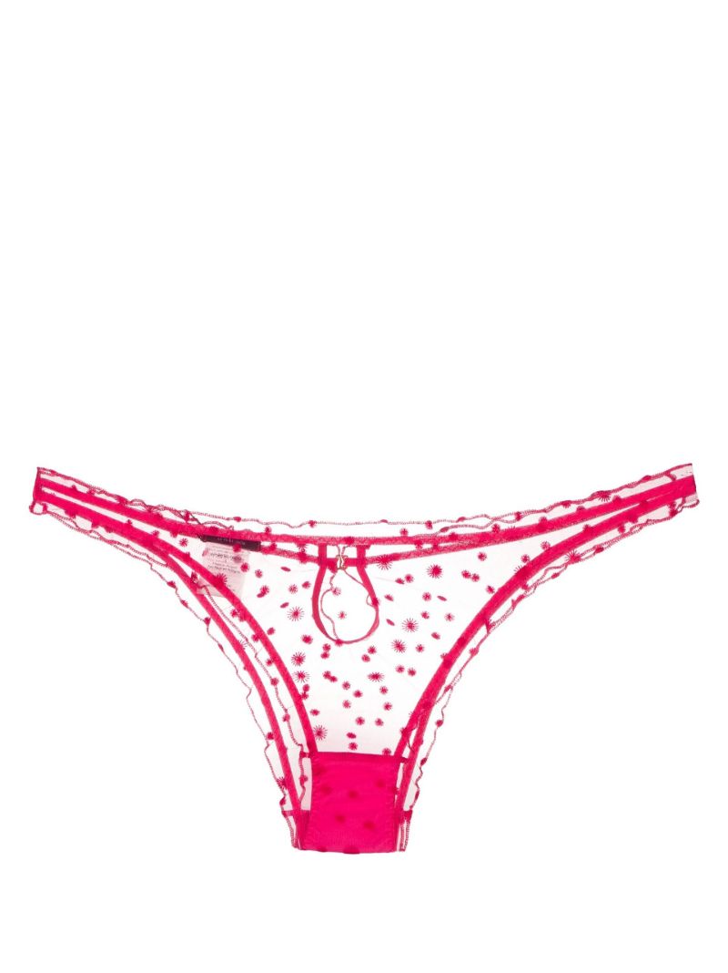 Pink Framboise Ruffled Briefs